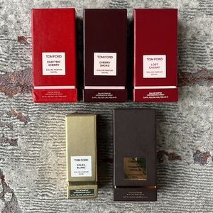 Staging—Tom Ford, 5 Empty Fragrance Box for Display, movie sets or Home Staging